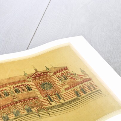 Constantinople Church, southern elevation by William Burges
