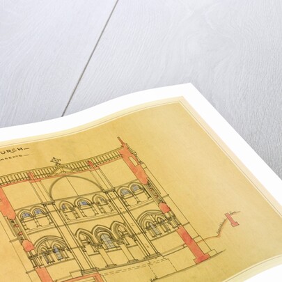 Constantinople Church, looking through the transepts by William Burges