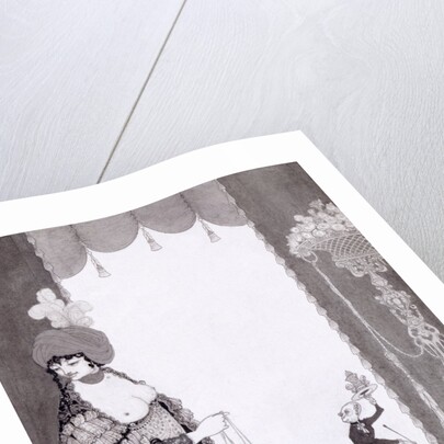 The lady with the monkey by Aubrey Vincent Beardsley