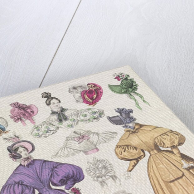 Fashion plate depicting women's costume by Anonymous