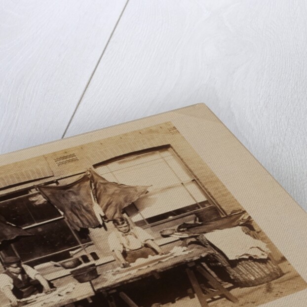 Leather tanning at Bevington and Sons leather factory by Unknown