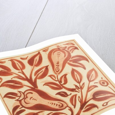 Design of tile by William de Morgan