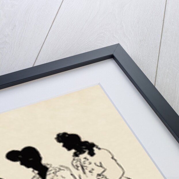 Silhouettes of five figures wearing nightdresses by Anonymous