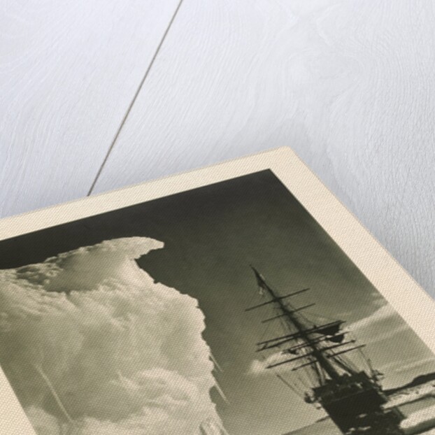 The Terra Nova next to the Icefoot by Herbert George Ponting
