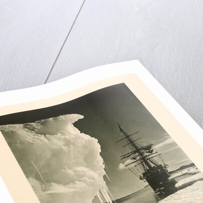 The Terra Nova next to the Icefoot by Herbert George Ponting
