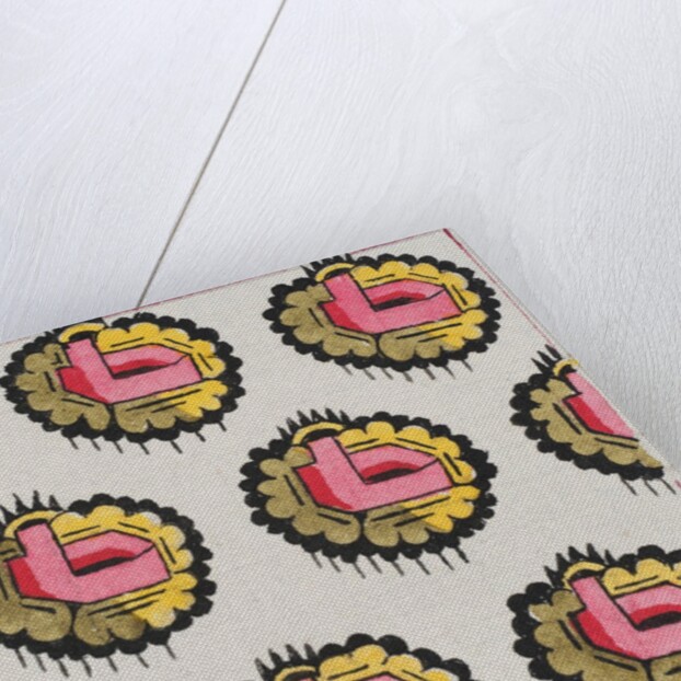 Design for wallpaper by Heussner & Co