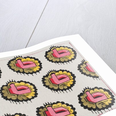 Design for wallpaper by Heussner & Co