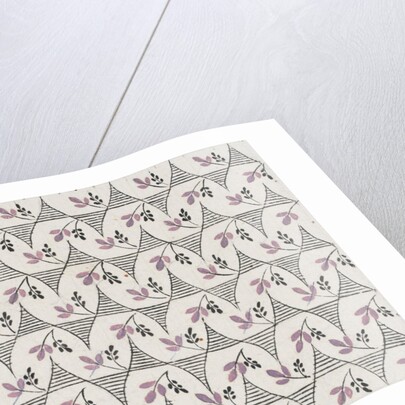 Design for wallpaper by Heussner & Co