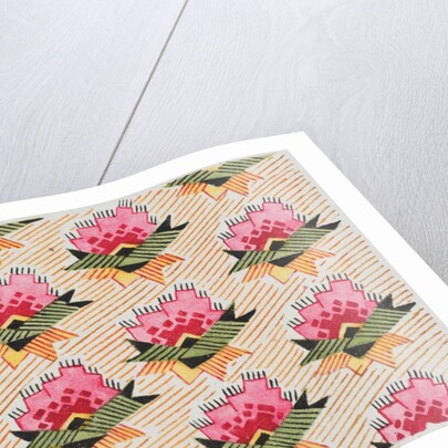 Design for wallpaper by Heussner & Co