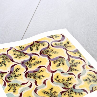 Design for a wallpaper pattern by Heussner & Co.
