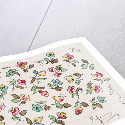 Design for wallpaper by Heussner & Co