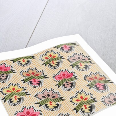 Design for wallpaper by Heussner & Co