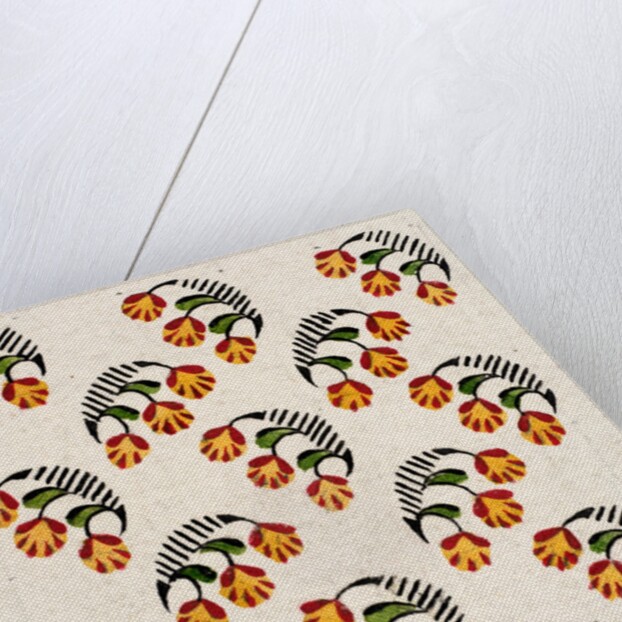 Design for a wallpaper pattern by Heussner & Co.