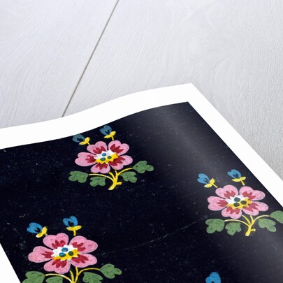 Design for a wallpaper pattern by Heussner & Co.