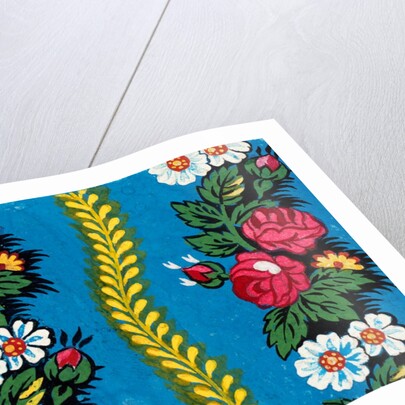 Design for a wallpaper pattern by Heussner & Co.