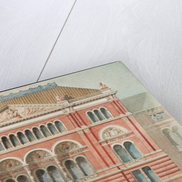 Drawing of the facade of the Lecture Theatre at the V&A by Godfrey Sykes; Francis Fowke