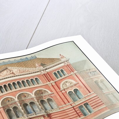Drawing of the facade of the Lecture Theatre at the V&A by Godfrey Sykes; Francis Fowke