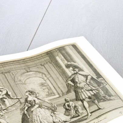 Gaetano Berenstatt as Flavio, Francesca Cassoni as Emilia and Francesco Bernardi Senesino as Guido in Handel's Flavio by Unknown
