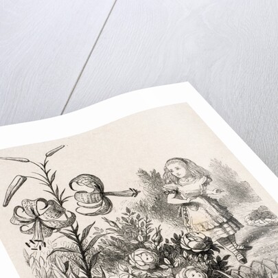 Alice and the Flowers by Dalziel Brothers