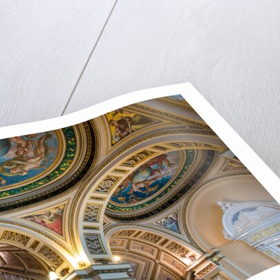 The painted ceiling and Ceramic Staircase, Victoria and Albert Museum by Anonymous