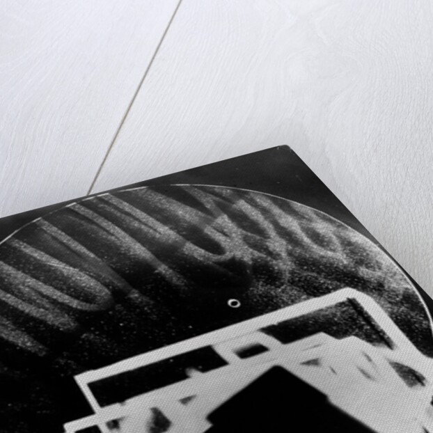 Fotogramm of a complex area of white rectangles by László Moholy-Nagy