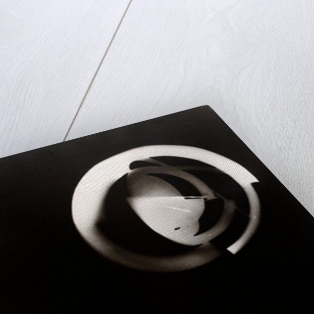 Fotogramm of segments and concentric circles of a sphere by László Moholy-Nagy