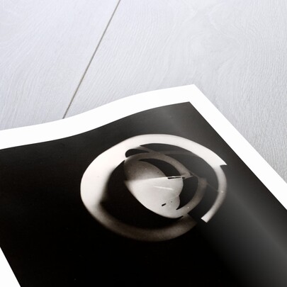 Fotogramm of segments and concentric circles of a sphere by László Moholy-Nagy