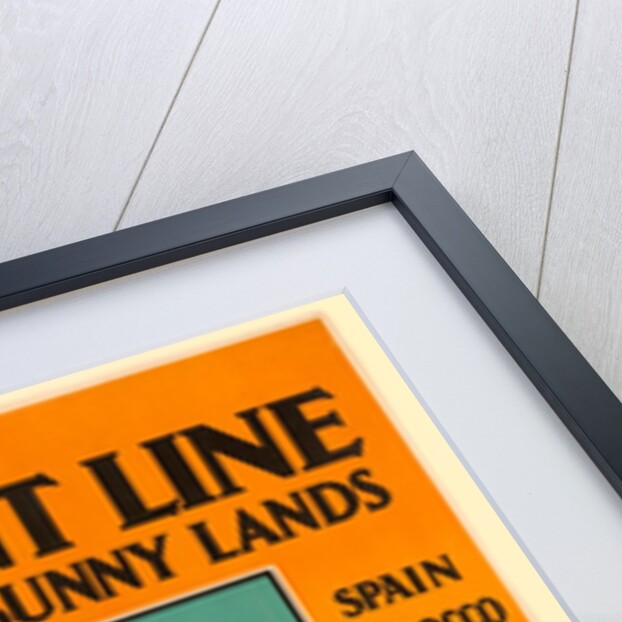 Orient Line Cruises to Sunny Lands, poster advertising the shipping company by John Hassall