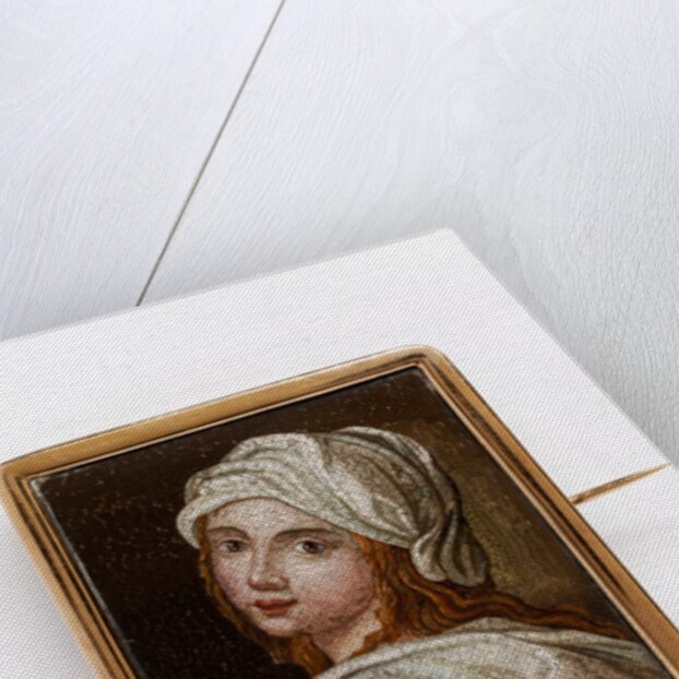 Micromosaic brooch depicting Beatrice Cenci by Anonymous
