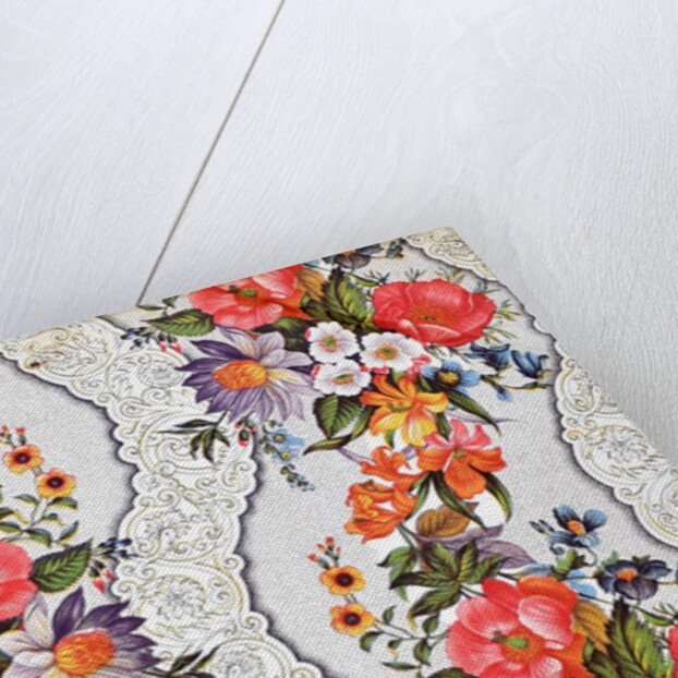 Furnishing fabric of roller-printed cotton by Anonymous