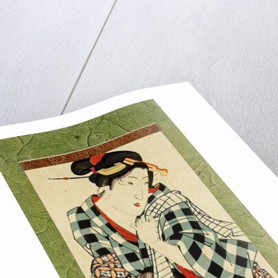 Woodblock print by Keisai Eisen