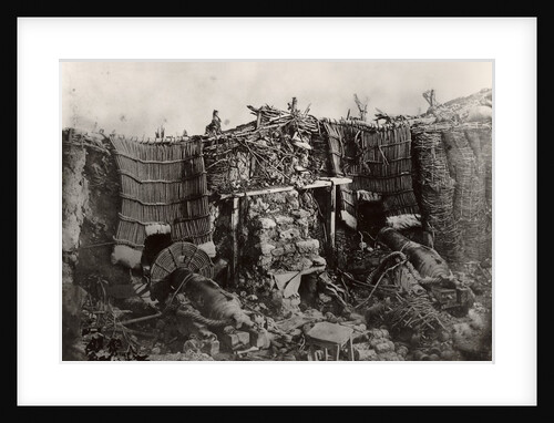 Russian Gun Emplacement during the Crimean War by James Robertson