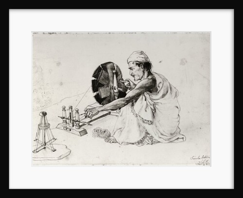 Spinning at a Wheel by John Lockwood Kipling