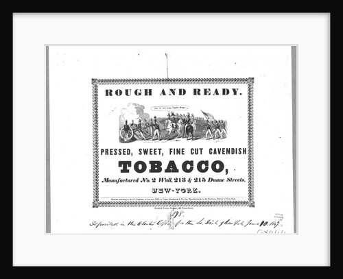 Tobacco label by Anonymous