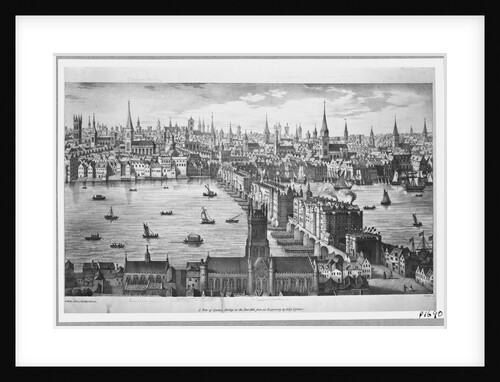 London Bridge in the year 1616 by Anonymous