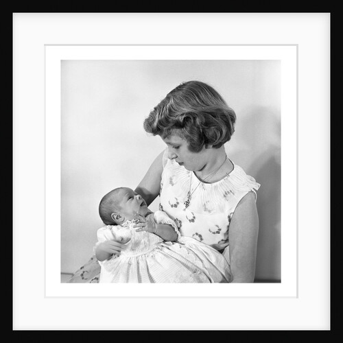 Princess Anne holding Prince Andrew by Cecil Beaton