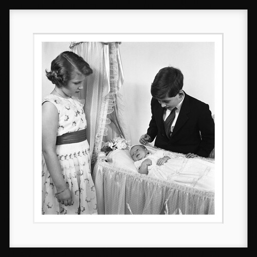 Princess Anne and Prince Charles with Prince Andrew by Cecil Beaton