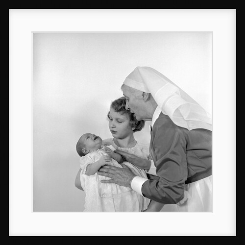 Princess Anne, Prince Andrew and their nurse by Cecil Beaton