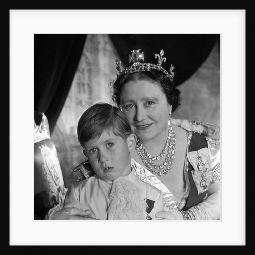 Queen Elizabeth, The Queen Mother and Prince Charles by Cecil Beaton