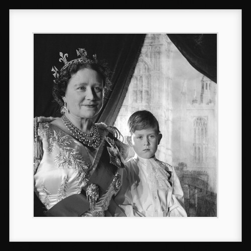 Queen Elizabeth, The Queen Mother and Prince Charles by Cecil Beaton