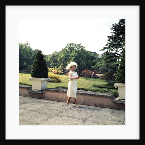 Queen Elizabeth, The Queen Mother in the gardens at Windsor Great Park by Cecil Beaton
