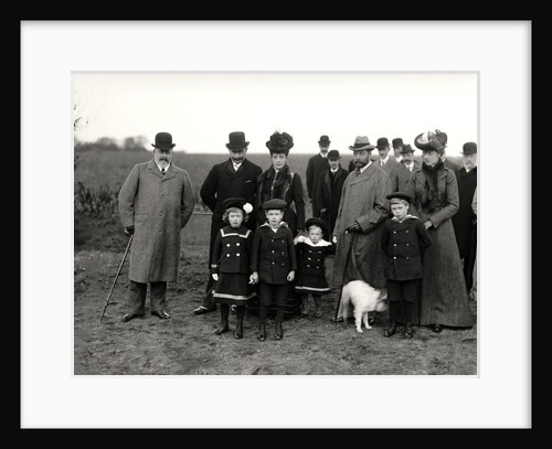 Group of Royal Party at a Tree Planting Ceremony by Lafayette Portrait Studios