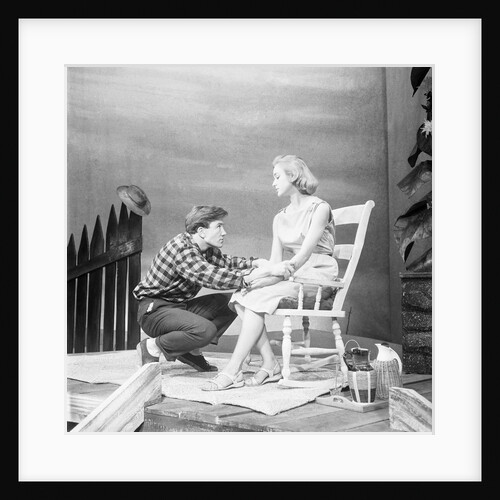 Albert Finney with the cast of The Lizard on the Rock at the Birmingham Repertory Theatre by Lisel Haas
