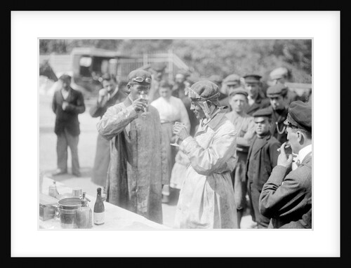 A refreshing glass of champagne after the race by Andrew Pitcairn-Knowles