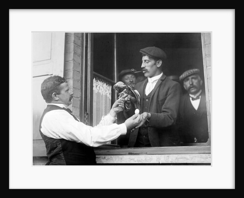 Window seller taking bets by Andrew Pitcairn-Knowles