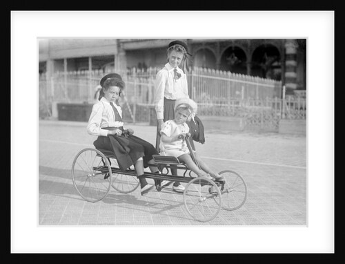 Hand Propelled Four Wheel Tandem on the Seafront by Andrew Pitcairn-Knowles
