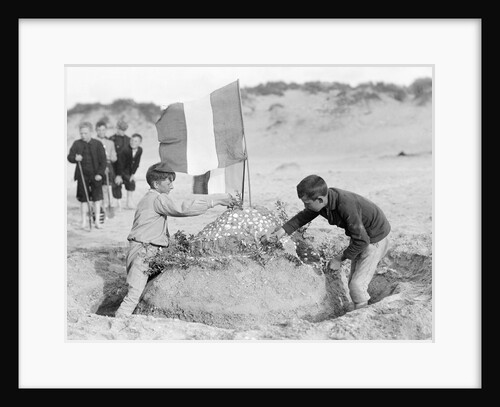The Tricolour Tops the Sandcastle by Andrew Pitcairn-Knowles