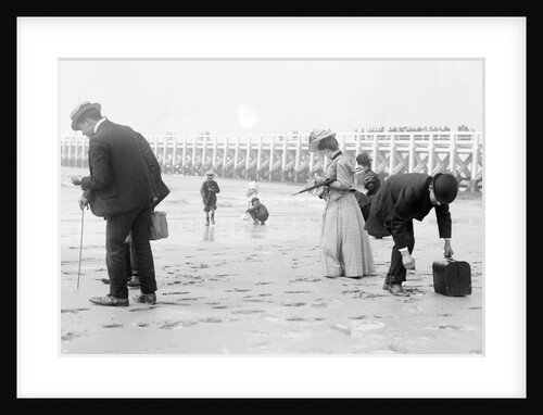 Beachcombing in Suits with Briefcase by Andrew Pitcairn-Knowles