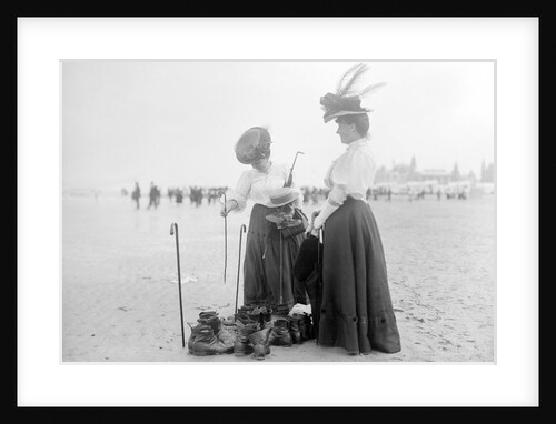 Two Ladies Minding the Boots by Andrew Pitcairn-Knowles
