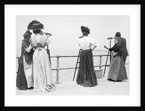Three Telescopes along the Seafront by Andrew Pitcairn-Knowles
